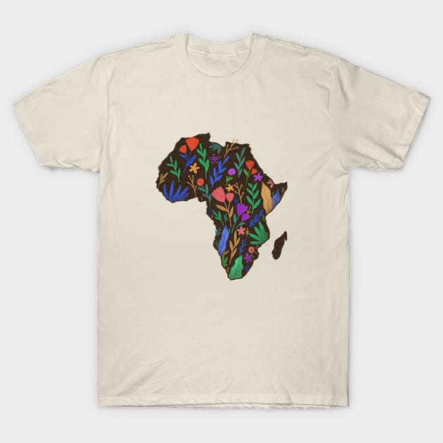 AFRICA CONTINENT T-Shirt by Freckle Face